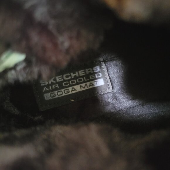 Skechers Boots Womens Size 7.5 Suede Faux Fur Gen 5 Air Cooled Goga Mat SN15501 - Picture 9 of 11
